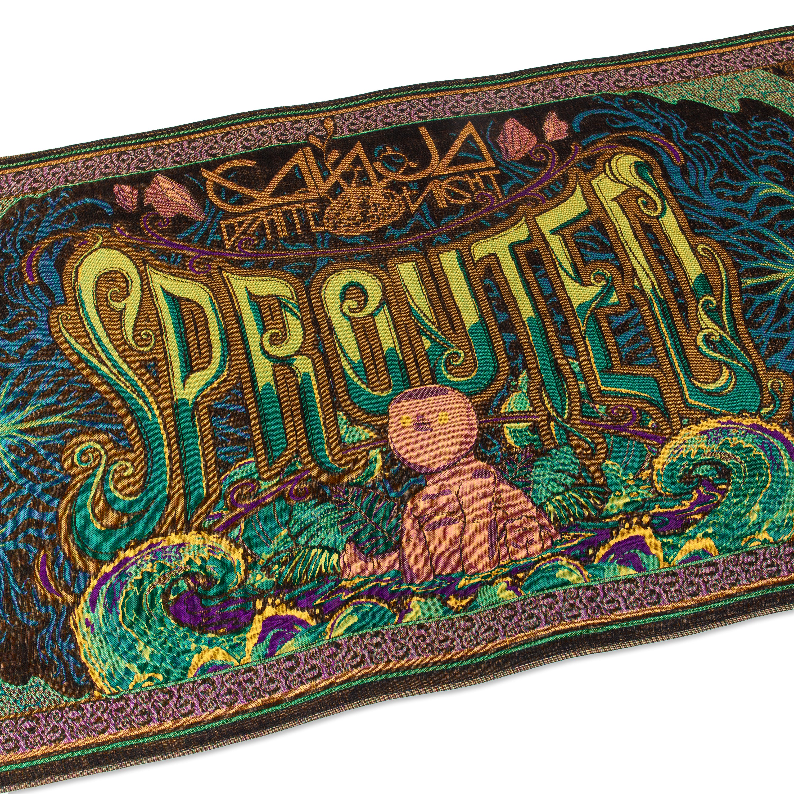 skoloct GANJAH GANJAH STAR キャンバスアート Sprouted Tour Pashmina – Ganja White Night