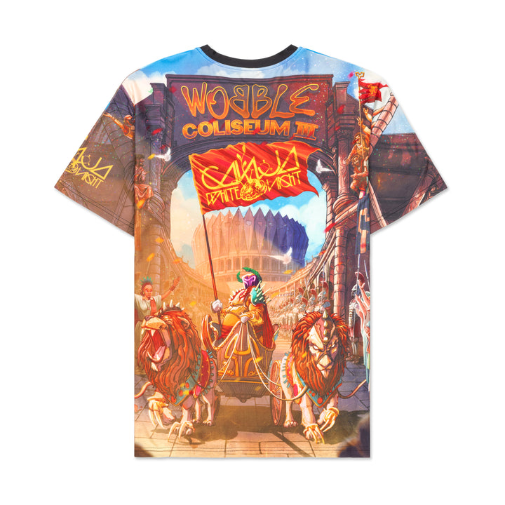 Wobble Coliseum III Sublimated Tee – Ganja White Night