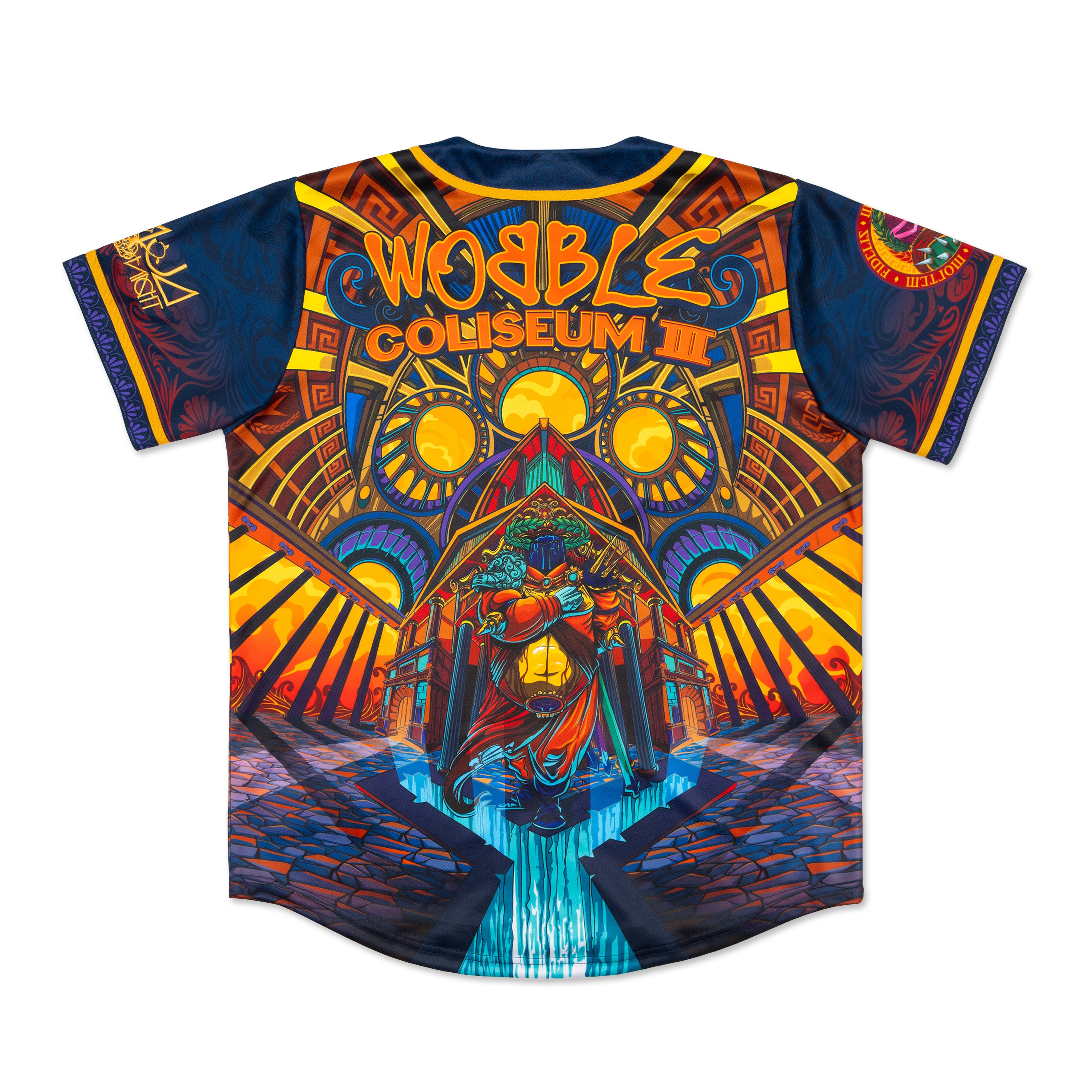 Ganja White Night Wobble Coliseum III Baseball Jersey Baseball Jersey Wobble Coliseum III Baseball Jersey - S