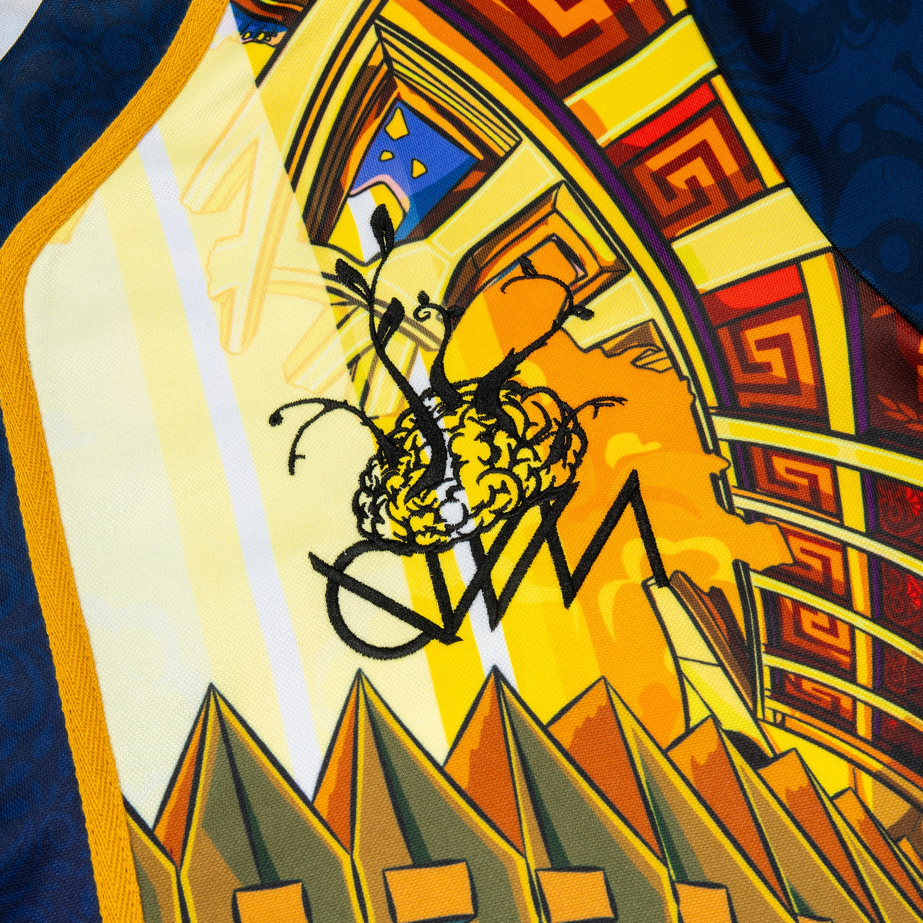 Ganja White Night Wobble Coliseum III Baseball Jersey Baseball Jersey Wobble Coliseum III Baseball Jersey - S