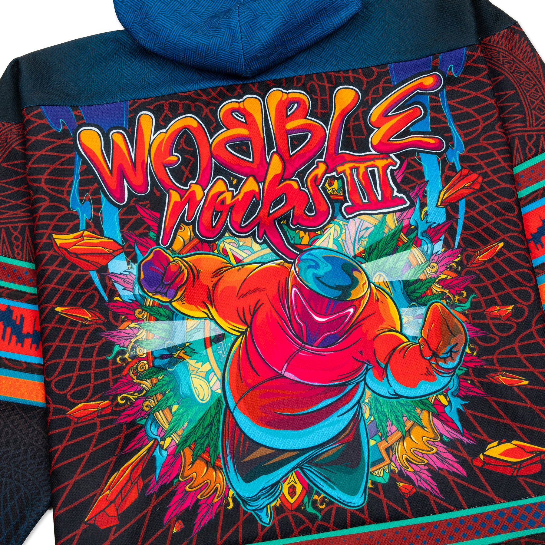 Wobble Rocks 3 Wobble Rocks III Hockey Jersey – Ganja White Night