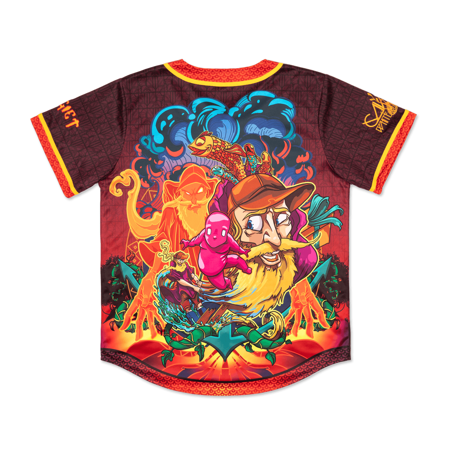 Ganja White Night LIMITED EDITION GANJA WHITE NIGHT x BOOGIE T REVERSIBLE JERSEY Baseball Jersey LIMITED EDITION GANJA WHITE NIGHT x BOOGIE T REVERSIBLE JERSEY - S