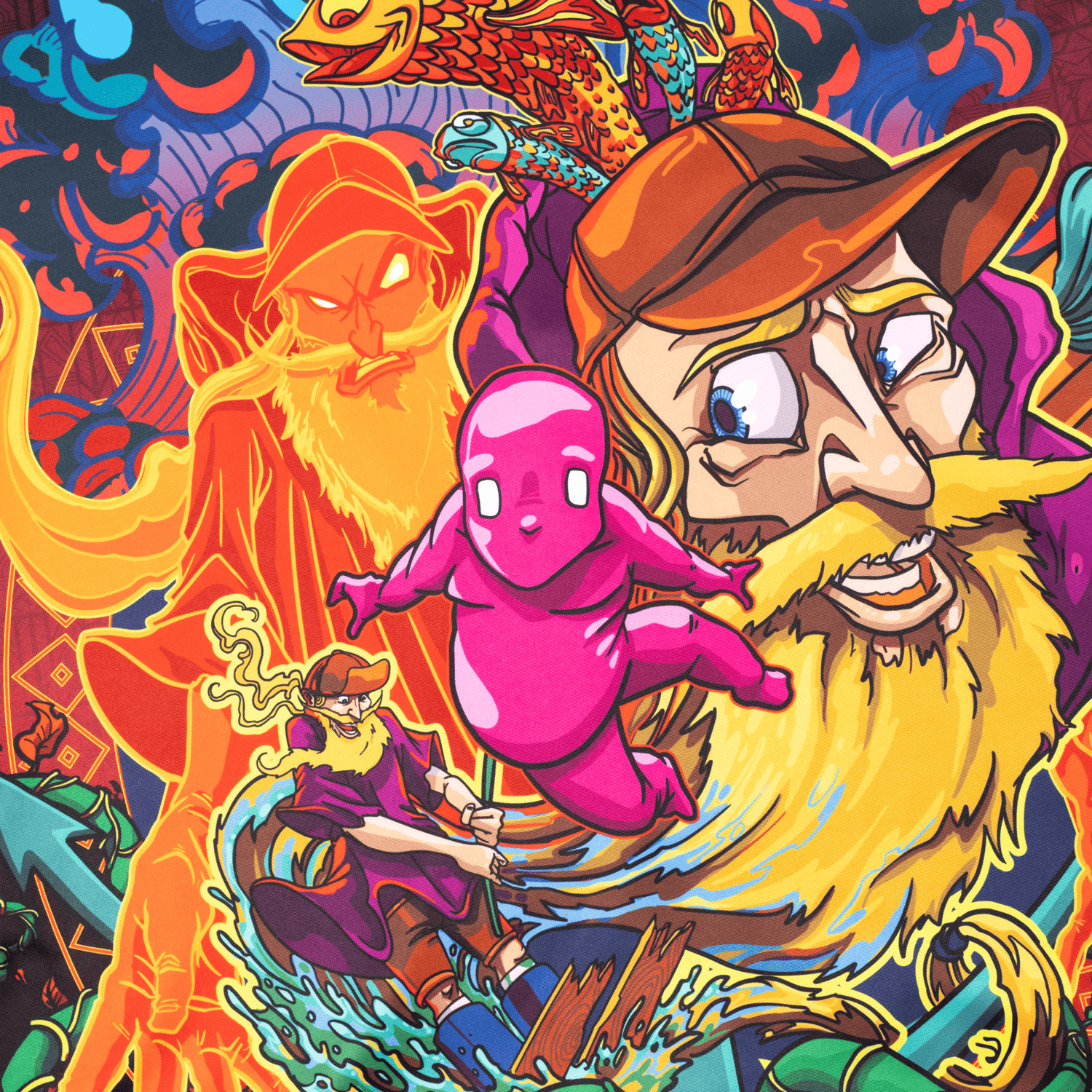 Ganja White Night LIMITED EDITION GANJA WHITE NIGHT x BOOGIE T REVERSIBLE JERSEY Baseball Jersey LIMITED EDITION GANJA WHITE NIGHT x BOOGIE T REVERSIBLE JERSEY - S