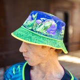 Dark Wobble Cat Bucket Hat