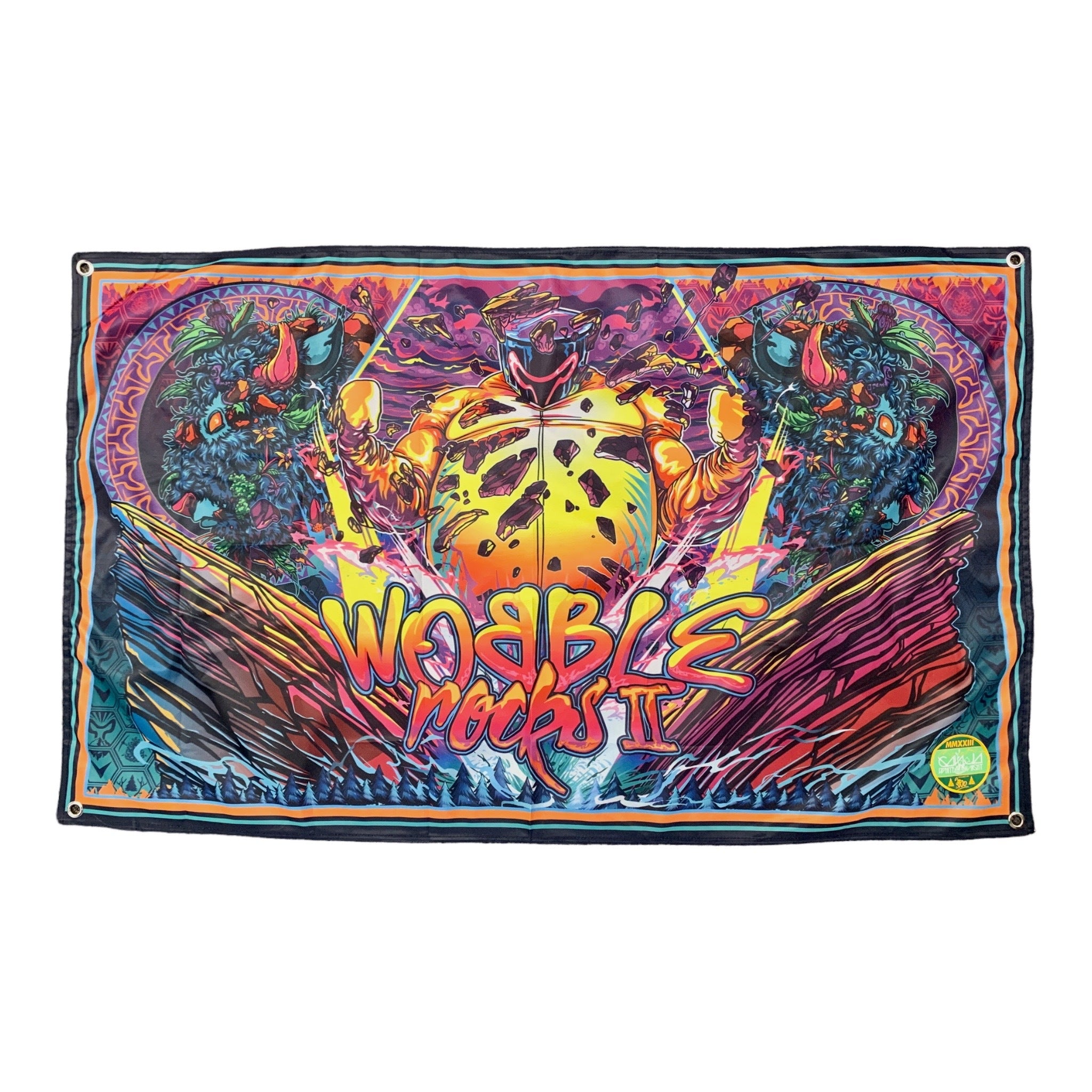 Ganja White Night authentic “Wobble Rocks” Flag